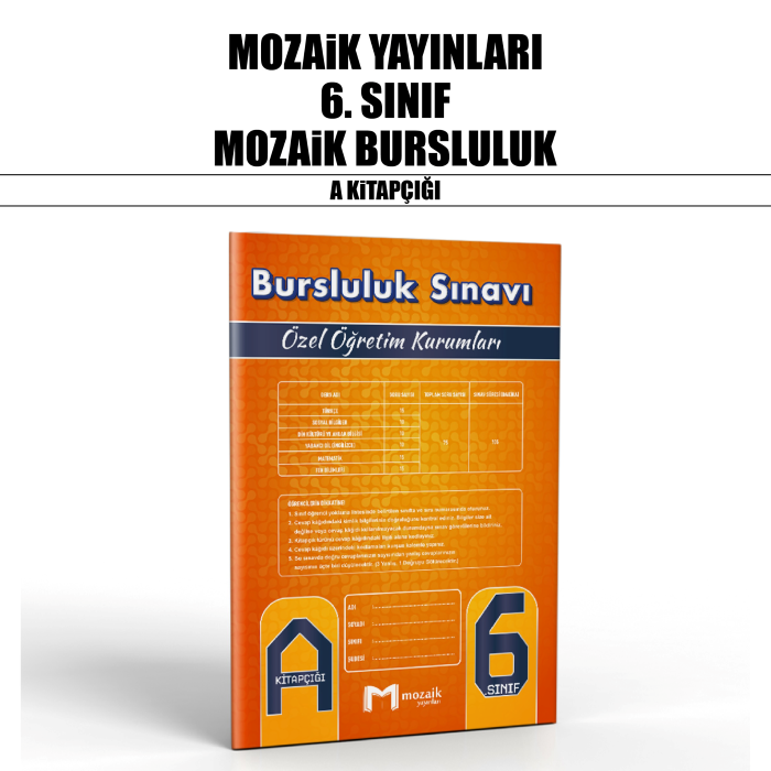MOZAİK 06.SINIF ÖZEL ÖĞR.BURSLULUK A - 25-26